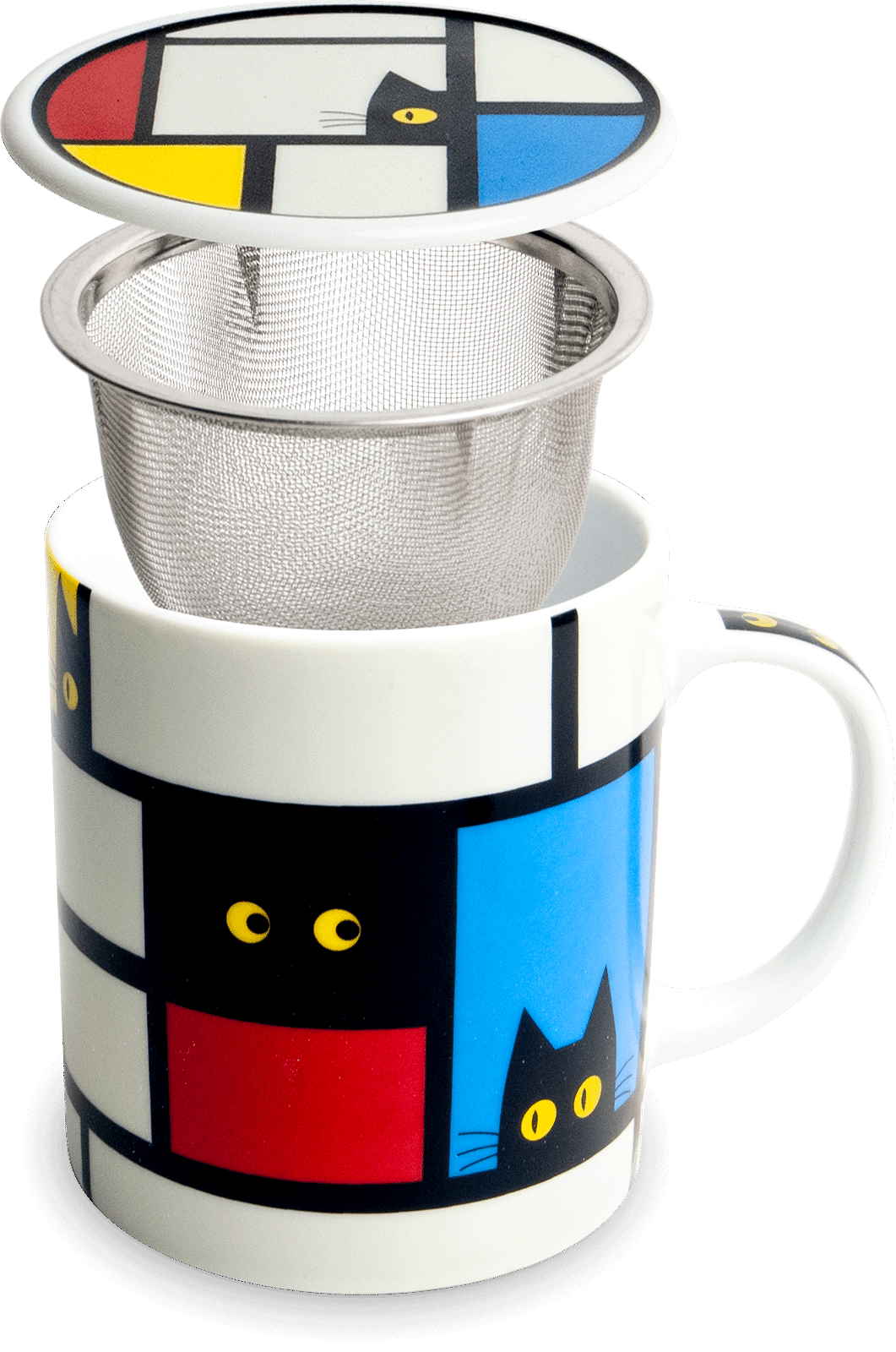 Theebeker met filter Kat 1