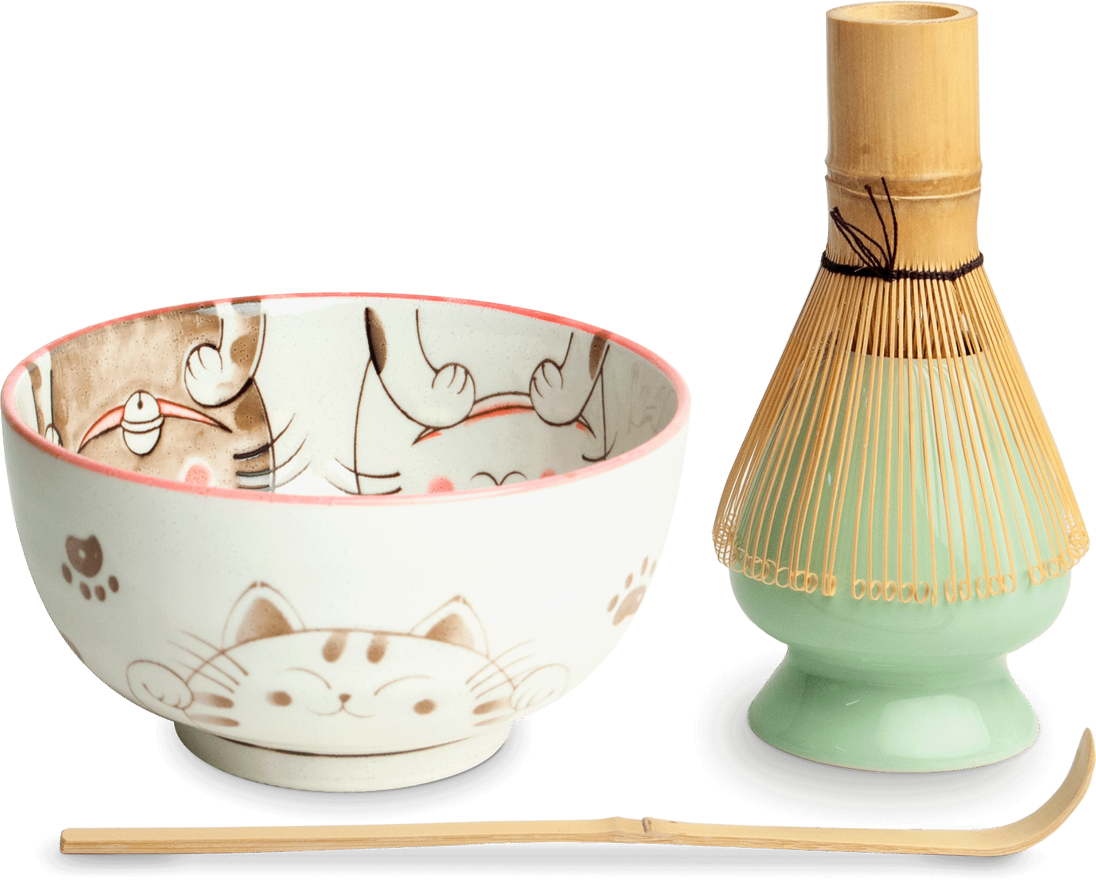 Matchaset Drie katten Rood 1