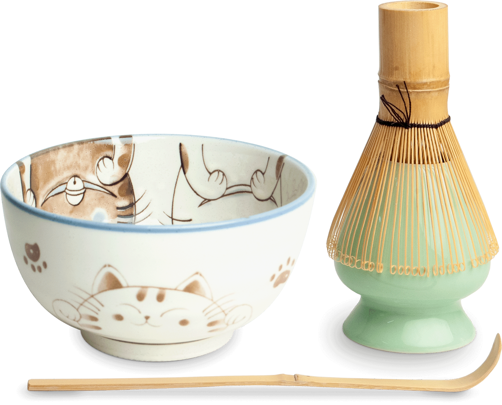 Matchaset Drie katten 1