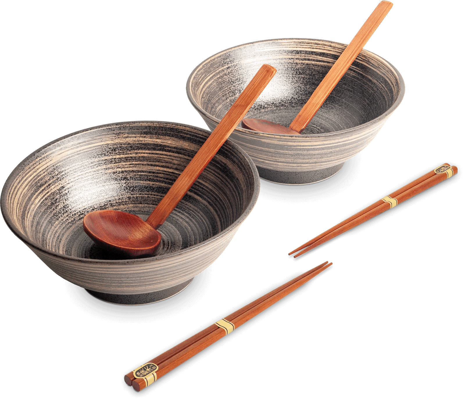 Ramen bowl set Uzu brown 0