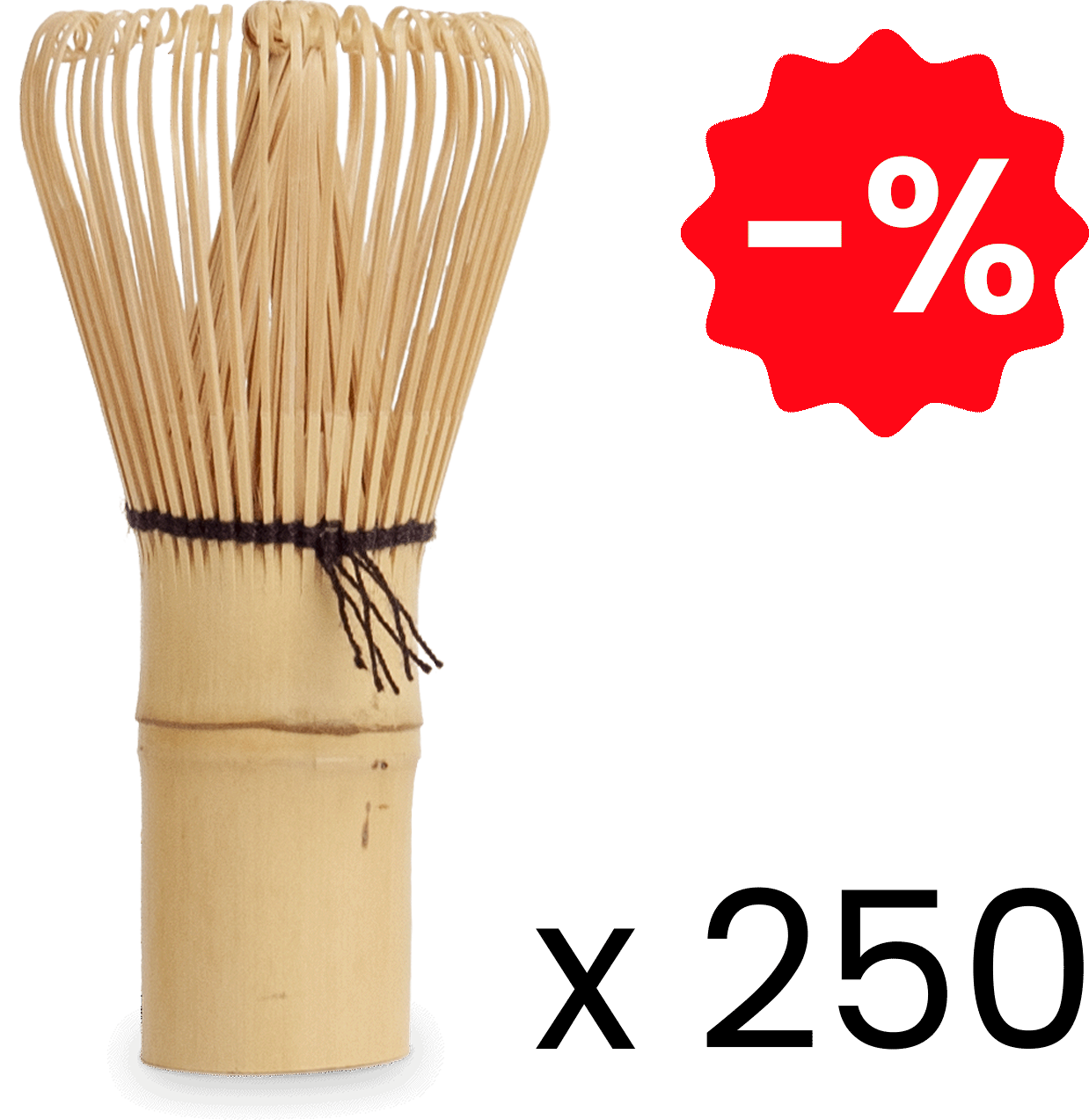 Matchatheeborstel Bamboe, klein, met 48 borsteltjes 0